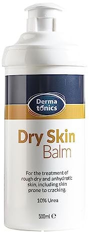Dermatonics Dry Skin Balm - Moisture Solution for Rough, Cracked Skin, Enriched with 10% Urea, Hydrates, Soothes, and Repairs, for Intensive Dry Skin Care, 500ml