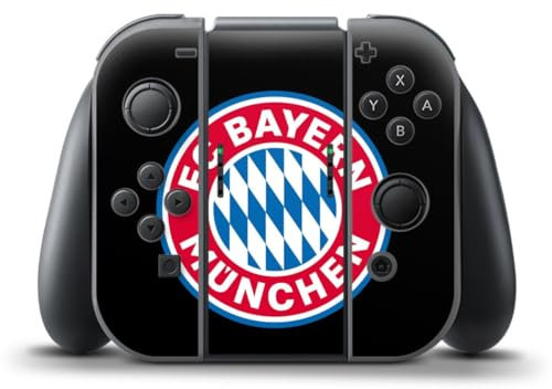 DeinDesign Skin kompatibel mit Nintendo Switch Controller Folie Sticker FC Bayern München Offizielles Lizenzprodukt Bundesliga