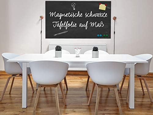 Magnet Tafel Folie | für Kreide & Kreidestifte | selbstklebend | magnetisch | viele Größen | Kreidetafel Magnet Klebefolie (50x30cm)