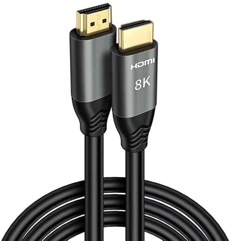 HD 2.1 Cable 8K@60Hz/4K@120Hz HD Male to Male Connector Cable Support eARC Dolby Atmos HDCP2.3 3D Effect Compatible for RTX4090 Soundbar Gaming PC TV Monitor