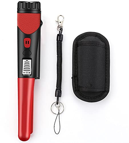 Hiraith Elektrische Metalldetektoren, Pinpointer für Schatzsuche, IP68 Wasserdichter Tragbar Profi Metalldetektor, mit LED und Vibrationen