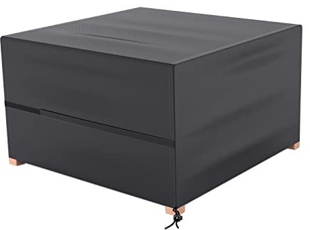 Garden Furniture Cover Protective Heavy Duty Oxford Fabric Waterproof Windproof Anti-UV Rectangular Patio Furniture Cover for Garden Table Sofa Furniture Sets Seating Group (126x126x74cm)