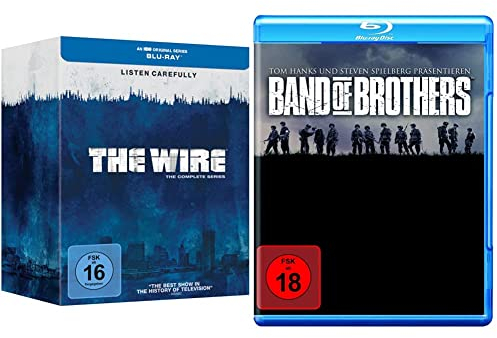 The Wire - Die komplette Serie (Staffel 1-5) (exklusiv bei Amazon.de) [Blu-ray] [Limited Edition] & Band of Brothers - Box Set [Blu-ray]