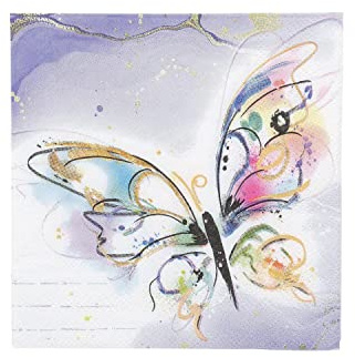 Enesco Izzy and Oliver Butterfly Servietten, 0,8 cm H