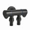 Robinet exterieur one in two out robinet exterieur double sortie noir robinet exterieur antigel robinet jardin double sortie laiton Pour Jardin Noir C