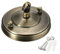 for HPLIVE Vintage Ceiling Rose Hook Plate, Ceiling Cover Plate Hook Pendant Accessories for Lighting Chandelier Chrome Plated Parts(Bronze)