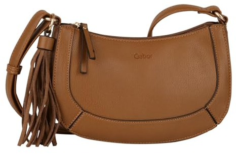 Gabor bags Aki Damen Umhängetasche Crossbody Bag Klein Cognac Braun