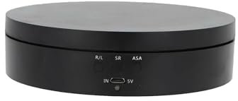 360° Rotating Electric Display Stand Jewelry Photography Display Stand Electric Rotating Turntable Product Display Table for Display Jewelry,Watch, Digital 5.4 Inch (Black)