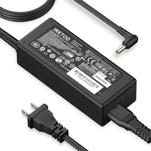 for LG Monitor Power Cord 19V DC Power Supply for LG Electronics Monitor 32 27 24 23 22 20 19 LCD LED HD TV Monitor Widescreen Replacement LG Monitor Power Adapter Cord