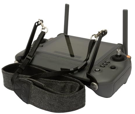 Roboterwerk - Schultergurt für DJI RC Plus Controller, rutschfeste horizontale Aufhängung, schnell montierbar, schwarz eloxiert, Aluminium