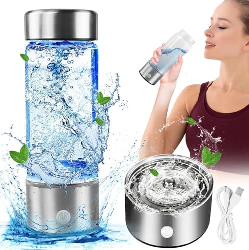 Hydrogen Water Bottle 420ML, 2024 Hydrogen Water Bottle Generator, Using SPE, PEM Technology To Improve Water Quality In 3 Minutes, Hydrogen Water Is Suitable For Travel, Sports, Daily Drinking
