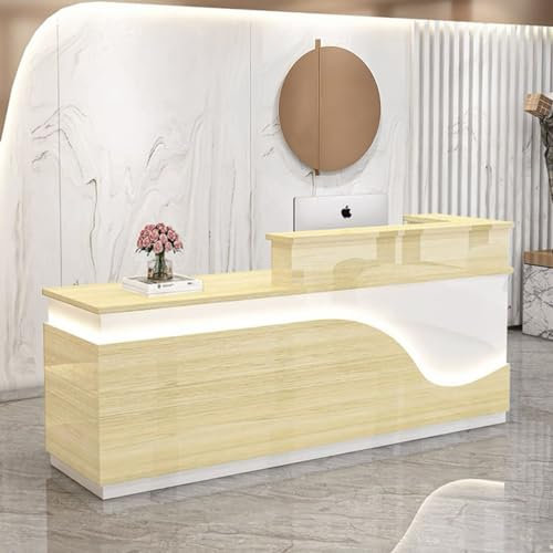 Moderner Salon Barber Empfang Schreibtisch mit stabiler Theke für platzsparende Aufbewahrung 28160 x 60 x 100 cm