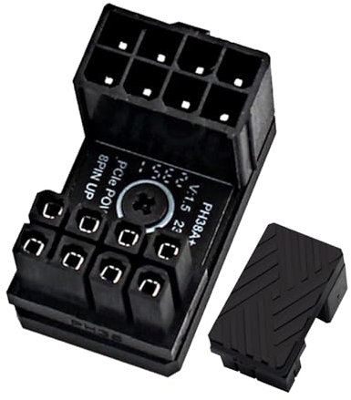 Uonguon 180 Degree Gpu Connector, Wear-Resistant Gpu Connectorm, Gpu Cable Management, Graphics Card Angle Adapter, Pc Hardware Accessories Suitable Use for Gpu Adapter