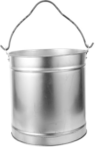 TINEASUR Fireplace Ash Bucket Multi-use Metal Garden Incinerator Ash Bin for Bbq Grill