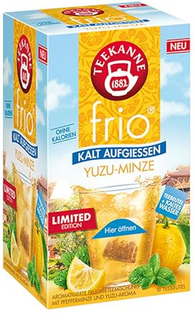 Teekanne frio Yuzu-Minze, 5er Pack (5 x 18 Teebeutel)