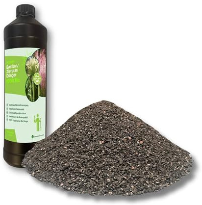 Rodopi Bio-Bambusdünger & Ziergrasdünger Granulat – 3 Monate Langzeitwirkung – 100% pflanzlich & vegan – Organischer NPK-Dünger 7-3-8 mit Eisen – Ideal für Bambus, Gräser, Palmen & Farne 0,8kg