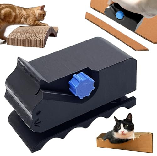 Taglierina per Carta per Tiragraffi Cartone, Taglia Cartone per Tiragraffi, Taglierino per Cartone Stampato in 3D, Taglierina per Strisce di Cartone Creativa Portatile, per DIY, Cartone Riciclato