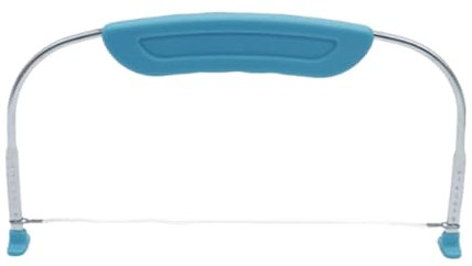 Tortenschneider 28cm x 16cm, Tortenbodenschneider Tortenboden Schneidehilfe, Edelstahl Kuchenschneider Höhenverstellbar, Tortensäge zum Gleichmäßigen Schneiden von Tortenböden