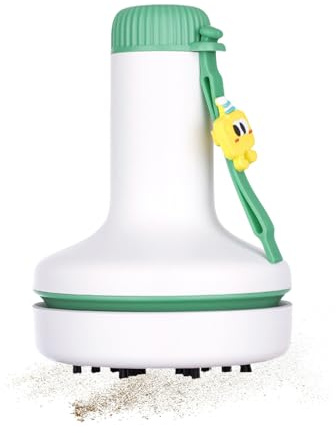 Générique Desktop Vacuum, Cordless Rechargeable Vacuum, 3.39 x 3.39 in Compact Handheld Cleaner, Recreate Unit, Computer Pc Accessory for Kitchen Gadget, Portable Design