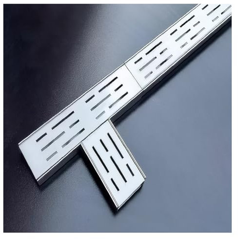 Canaletta Scolo Acqua Canale di Drenaggio Stretto In Acciaio Inossidabile, Canale di Drenaggio In Metallo da 2 Pollici, Grondaia Sottile per Patio, Canale di Drenaggio A Forma di U per Esterni(3.5x5cm