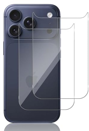 Locofun Rückseite Schutzfolie für iPhone 17 PRO für Panzerglas, 9H Härte Hinten Zurück Schutzglas, Anti-Kratzer Panzer Schutz Glas Folie für iPhone 17 PRO - 2 Stück