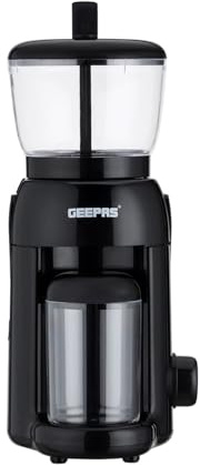 GEEPAS Peanut Butter Maker | Electric Grinder for Peanuts Cashews Almonds Homemade Nut Butter with No Oils or Preservatives | Transparent 756g Jar 320ml Storage Cup | Suitable for Roasted & Ripe Nuts
