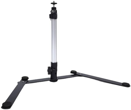 GOTOTOP 360 Degree Rotating Projector Overhead Tripod Stable Stand for Online Teaching Kitchen Baking Live Streaming, Aluminum Alloy + Iron