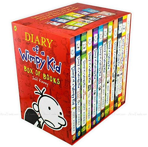 Puffin Tagebuch eines Wimpy Kid, 12 Bücher, komplettes Sammlungsset, neu (Tagebuch eines Wimpy Kid, Rodrick Rules, The Last Straw, Dog Days, The Ugly Truth, Cabin Fever, The Third Wheel, Hard Luck, Th