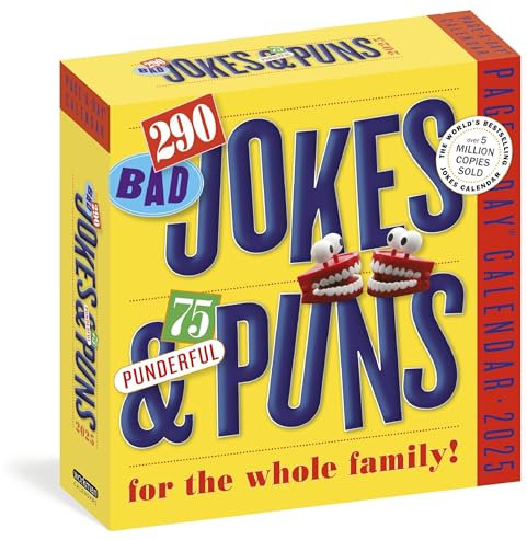 290 Bad Jokes & 75 Punderful Puns Page-A-Day® Calendar 2025: For the Whole Family!