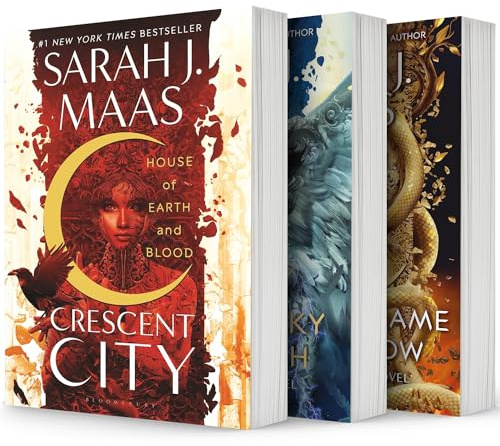 Crescent City Series Set of 3 Books. House of Earth and Blood (paperback), House of Sky and Breath (paperback) and House of Flame and Shadow (hardcover)