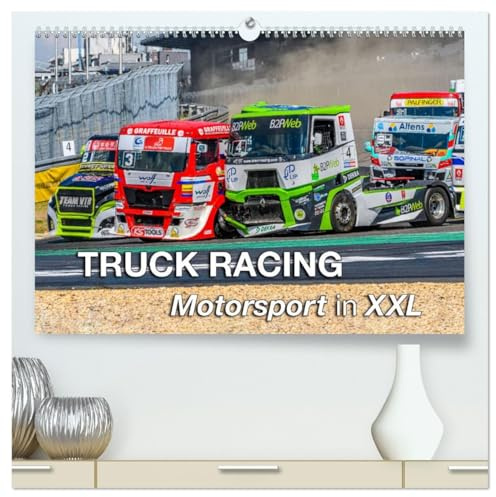 TRUCK RACING - Motorsport in XXL (hochwertiger Premium Wandkalender 2026 DIN A2 quer), Kunstdruck in Hochglanz: Spektakuläre und adrenalinreiche ... auf dem Nürburgring (CALVENDO Sport)