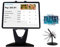 MAX SMART 【Upgrade】 Tablet Stand, Tablet Holder, ebook Reader Stand, iPad Pro Stand, Tall, 360 Swivel for Kitchen, Bed, Retail, Business (Black)