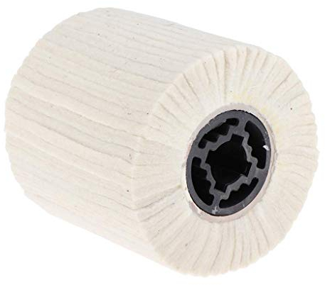 Tubayia Rueda abrasiva de fieltro de lana, herramienta de pulido para metal, joyas, acero inoxidable, aluminio, cerámica, vidrio, plástico (100 x 100 mm)