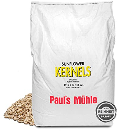 Paul´s Mühle Sonnenblumenkerne für Vögel, geschält, Neue Ernte 2024, 12,5 kg