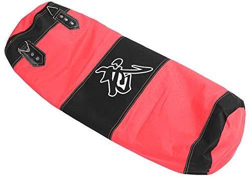 Keenso Sandsack-Sets, Boxen Punchingsäcke, 0,6m-1,2m Kraftsport Boxsack Boxen Kampfsport Kickboxen Punchingsäcke Muay Thai MMA Training Sandsack mit Metallkette Haken(1,2m-rot) Kampfsportarten