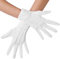 dressforfun 901017 Handschuhe in Einheitsgröße mit Biesen, einfarbige Damen Herren Handschuhe für Kostüm Parade Party Hochzeit Formal Smoking Polizei Uniform - diverse Farben - (weiß | Nr. 303663)