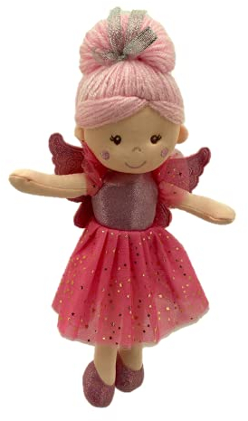 Sweety Toys 13241 Stoffpuppe Fee Plüschtier Prinzessin 30 cm rosa
