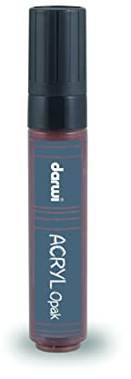 DARWI - DA0220015810C - Un Marqueur Pointe Extra grosse 15 MM - Peinture Acrylique Opaque - Cacao - 25 ML - Multi-surfaces - Loisirs Créatifs - Activité Manuelle - Bricolage - DARWI ACRYL OPAK