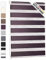 Blumtal Doppelrollo 140 x 155-195cm - Klemmfix Rollo, Rollos für Fenster ohne Bohren, Klemmrollo für Fenster & Türen, Seitenzugrollo, Lila