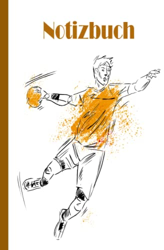 Handball Notizbuch: Handball Notizbuch breit liniert, liniertes Papier-Notizbuch für Schule, Studenten, Geschenk für Kinder, Jungen, Mädchen, Handball Notizbuch, Handball Liebhaber