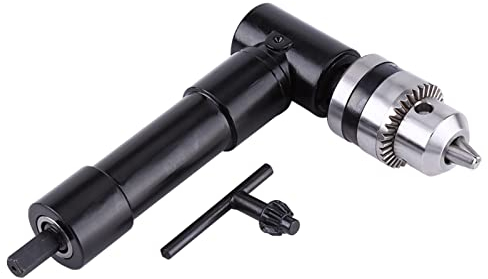 Accesorio de Taladro de ángulo Recto Adaptador de Taladro de Vástago Hexagonal Herramienta de Perforación de Extensión de Portabrocas de 90 Grados