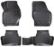 Rizline Passgenau 3D Fussmatten Auto Kompatibel mit Volvo XC60 1.Gen. Y20 2008-2017 Auto Zubehör 1. und 2. Reihe Gummimatten Autos TPE Allwetter Geruchlos rutschfest Vorne und Hinten Schwarz