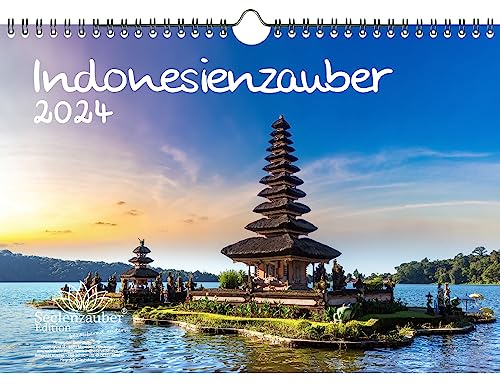 Indonesienzauber DIN A4 Kalender für 2024 Jakarta Asien Urlaub Strand Strand Bali Indonesien Stadt Land - Seelenzauber