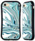 Head Case Designs Offizielle Suzan Lind Blaugrün Weiß Wirbel Aus Marmor Hybride Handyhülle Hülle Huelle kompatibel mit Apple iPhone 7/8 / SE 2020 & 2022