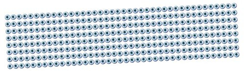 SHINEOFI 800pcs Evil Eye Dome Beads for Jewelry Making Creative Resin Charms for Bracelets Necklaces and Crafts Evil Eye Design