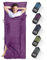 Hüttenschlafsack, Upgegradeter Hüttenschlafsack mit durchgehendem und Fußreißverschluss, 2in1 Hüttenschlafsack aus Mikrofaser, Ideal für Backpacking, Hostels und Hütten-220 x 95 cm（Purple