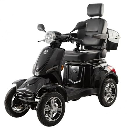 Elektromobil “Vita Care 4000 Li Premium”, 25 km/h, 30Ah, Bis 75 Kilometer Reichweite, Lithium Akku, Seniorenmobil, E-Mobil, Senioren, Seniorenroller Straßenzulassung, Elektrofahrzeug, Schwarz
