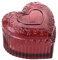 Verve Jelly Heart-Shaped Glass Storage Box Small Trinket Case with Lid Embossed Jewelry Display Container for Storage Ring Earring Necklace