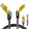 YCTech 4 in 1 USB C Multi Charger Cable - 65W Fast Charging, PD Dual Head USB A & USB C to iPhone 16 15 Pro Max 14 Plus, Samsung Galaxy S25 S24 Ultra, Google Pixel, Switch & Universal Phone Charger