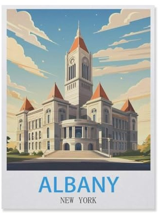 Puzzle 1000 Teile Erwachsene，Albany New York，Papier Puzzle（50x70cm）-IE44